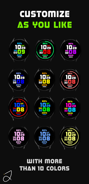Simple Mosaic Watch Face Screenshot 3