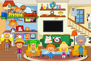 My Pretend Home & Family - Kids Play Town Games! Screenshot 3