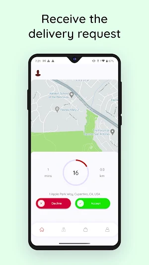 WooberlyGrocery Driver Screenshot 2