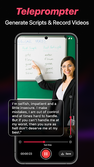 Teleprompter: Screen Recorder Screenshot 2
