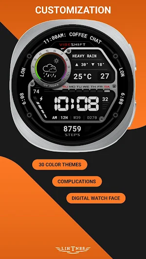 VibeShift Watch Face 133 Screenshot 1