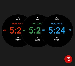 Solid Black Watch Face Screenshot 2