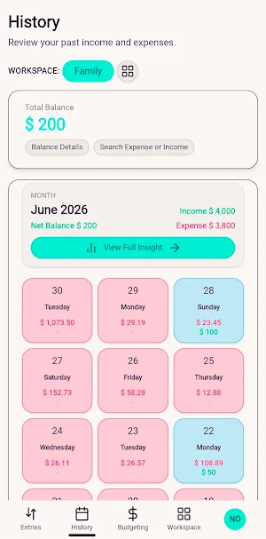 Zherani: Shared Money Manager Screenshot 1