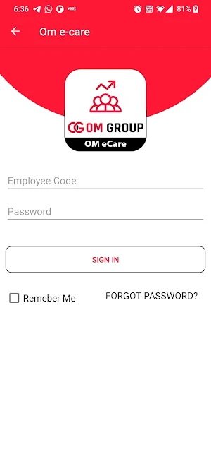 OM eCare Screenshot 2