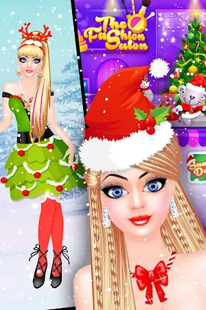 Santa Doll - Christmas Salon Dress Up Game Screenshot 1