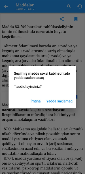 Yol hərəkəti qanunvericiliyi Screenshot 3
