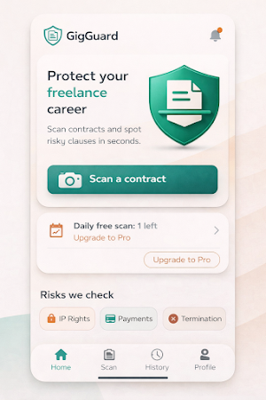 GigGuard: Contract Scanner Screenshot 0