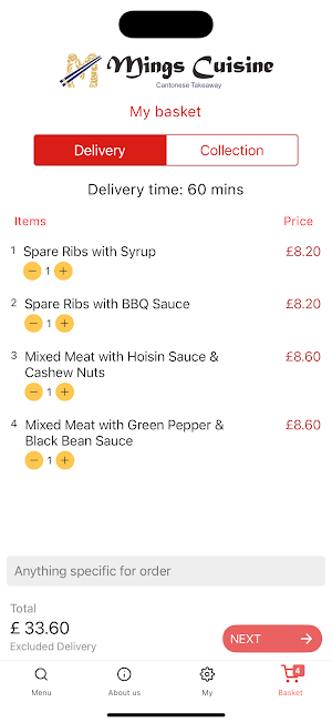 Ming's Cuisine Screenshot 3