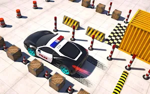 Modern Police Car Parking: Car Parking Simulator Screenshot 2