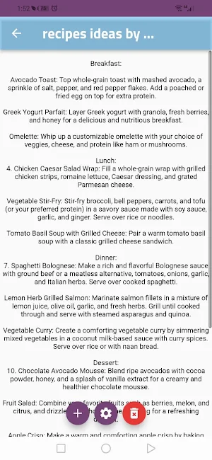 lunch ideas & recipes Screenshot 0