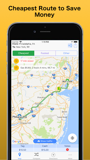 Trip & Toll Calculator - car truck Free | Tollguru Screenshot 0