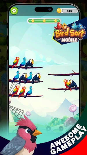Bird Sort Mobile Screenshot 2