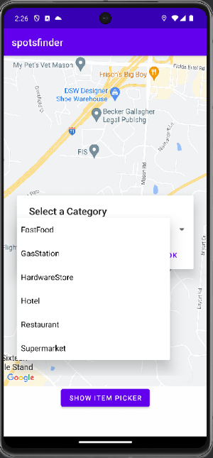 Spots Finder Screenshot 1