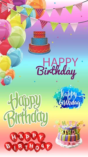 Birthday Stickers For WhatsApp (WAStickerApps) Screenshot 0