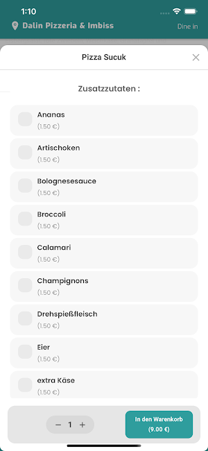 Dalin Pizzeria & Imbiss Screenshot 3