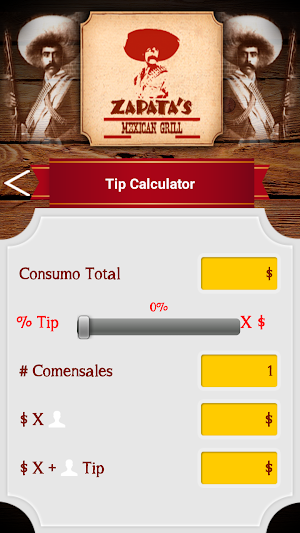 Zapatas Mexican Screenshot 2