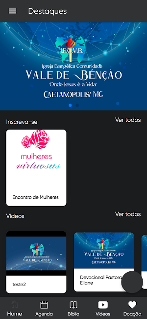Comunidade Vale de Bênção Screenshot 2