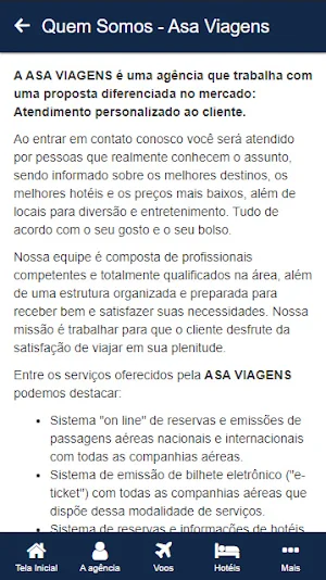 Asa Viagens Screenshot 1