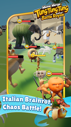 Meme Merge：Sahur Battle Royale Screenshot 0