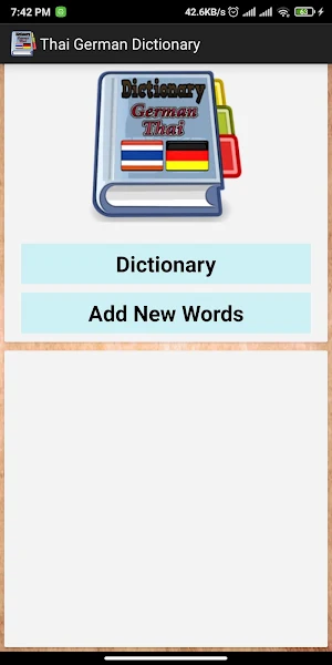 Thai German Dictionary screenshot 1