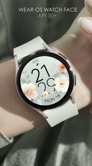 Pastel Blossom Watch Face Screenshot 1