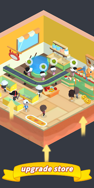 Idle Seafood Market 2 -Tycoon Screenshot 1