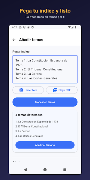Opositor IA: Study & AI Quiz Screenshot 2