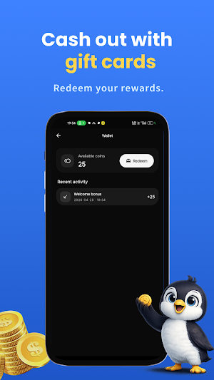 Cash Penguin: Games & Rewards Screenshot 2
