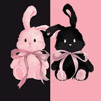 Aesthetic Pink Black Wallpaper