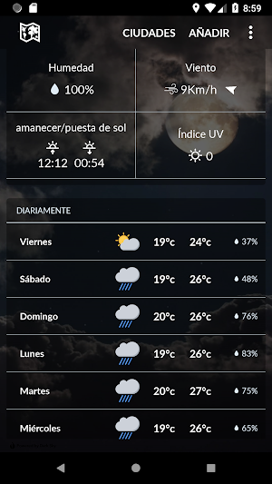 Venezuela Weather Screenshot 1
