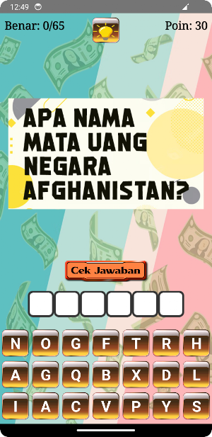 Tebak Mata Uang Negara Screenshot 2