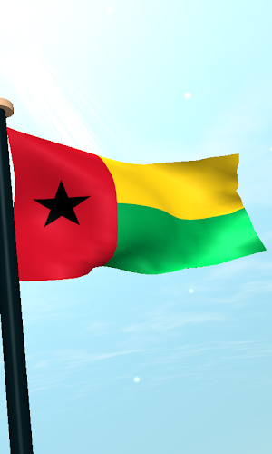 Guinea-Bissau Flag 3D Free Screenshot 3