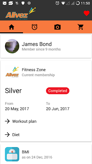 Alivez - Gym & Fitness Screenshot 1