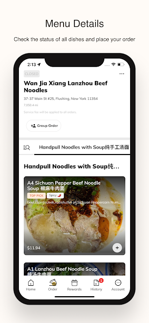 WanJiaXiang Noodles Screenshot 1