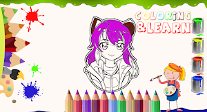 Aphmau coloring game Screenshot 3