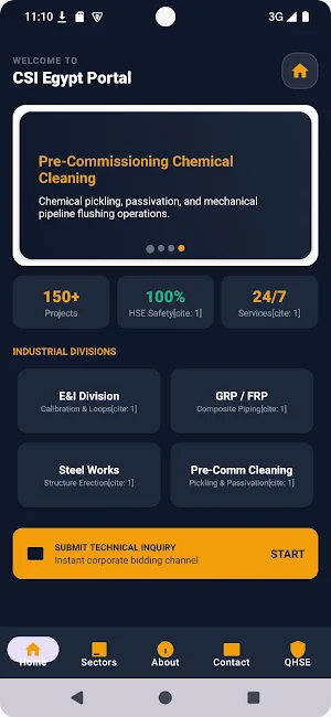 CSI Contracting Screenshot 1