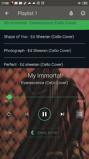 Cello Cover 01 Screenshot 1