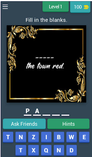 Fill in the Blank Word Game Screenshot 0