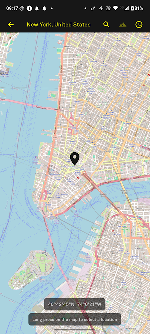 Sunrise Sunset Tracker Screenshot 2
