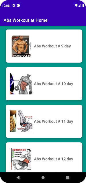 ABS Workout at Home Screenshot 1