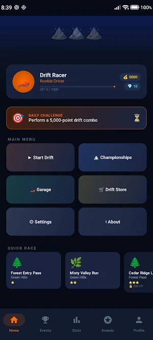 Mountain Drift Challenge Screenshot 1