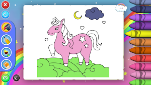 Cute Unicorn Coloring Screenshot 2