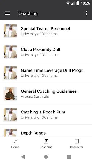 The iCoach App Screenshot 1
