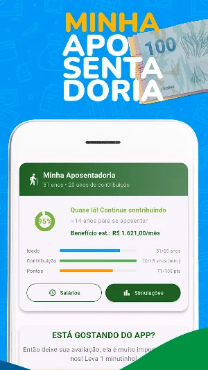 Minha Aposentadoria: Simulador Screenshot 3