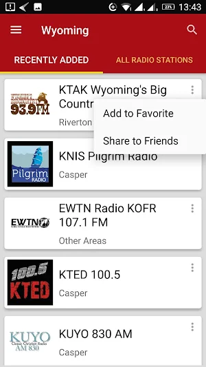 Wyoming Radio Stations - USA Screenshot 1