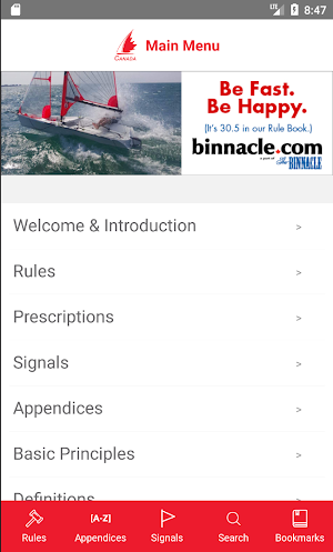 Racing Rules with Sail Canada  Screenshot 0