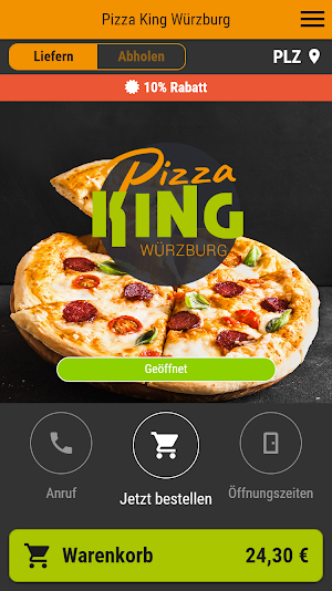 Pizza King Würzburg Screenshot 0