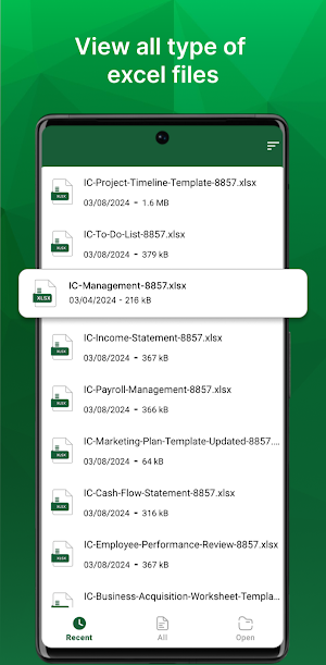 Excel Viewer - view xlsx & xls Screenshot 0