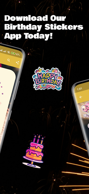 Birthday Stickers : WAStickers Screenshot 1