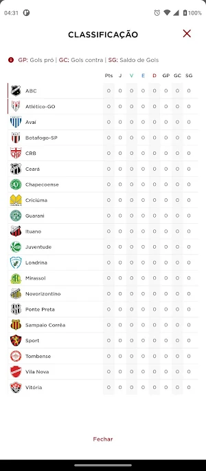 Brasileirão 2023 - Série B Screenshot 3